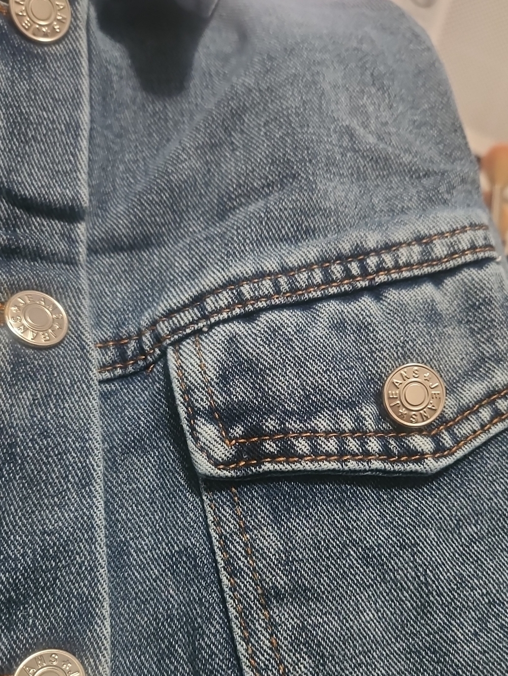 Long Denim Jean Jacket - Picture 5 of 5